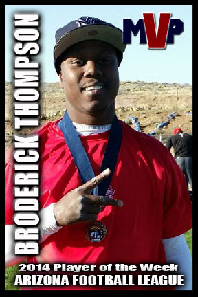 AzFL 2014 w9 Broderick Thompson Wolfpack